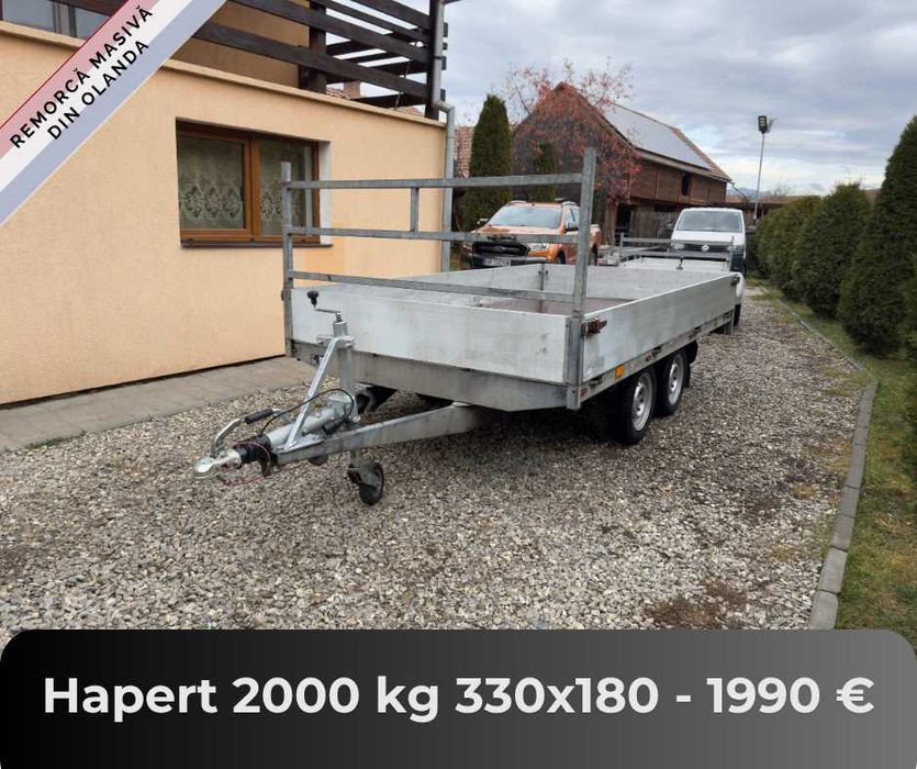 Remorci din Olanda de la 750 kg pana la 2700 kg