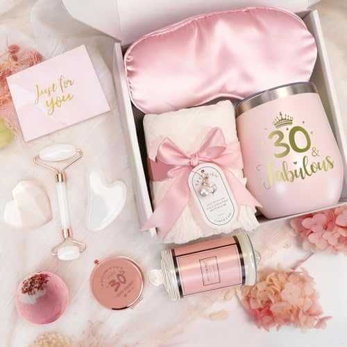 Нов Луксозен комплект за 30-ти рожден ден – ароматна свещ и термо чаша