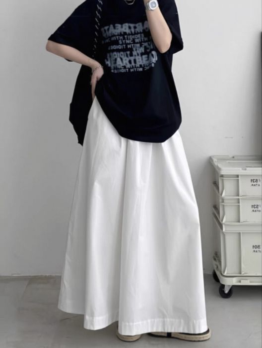 Юбка макси длинная летняя белая