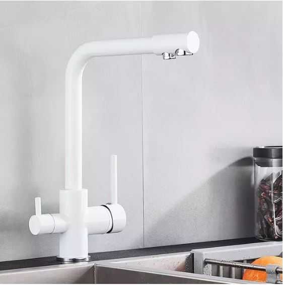 Baterie bucatarie F1, Alb, pentru filtru suplimentar de purificare apa