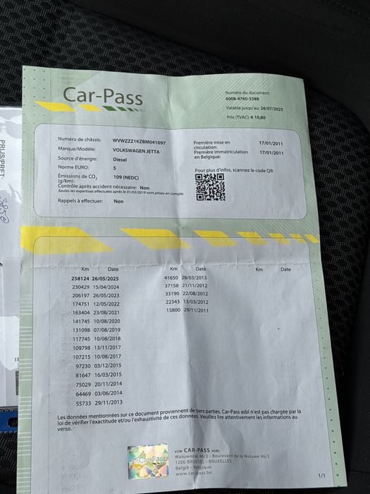 Vw Jetta 2011 1.6 TDI