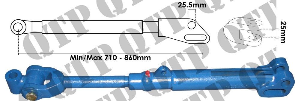 Tirant vertical tija reglabila stabilizator reglabil tractor ford orig