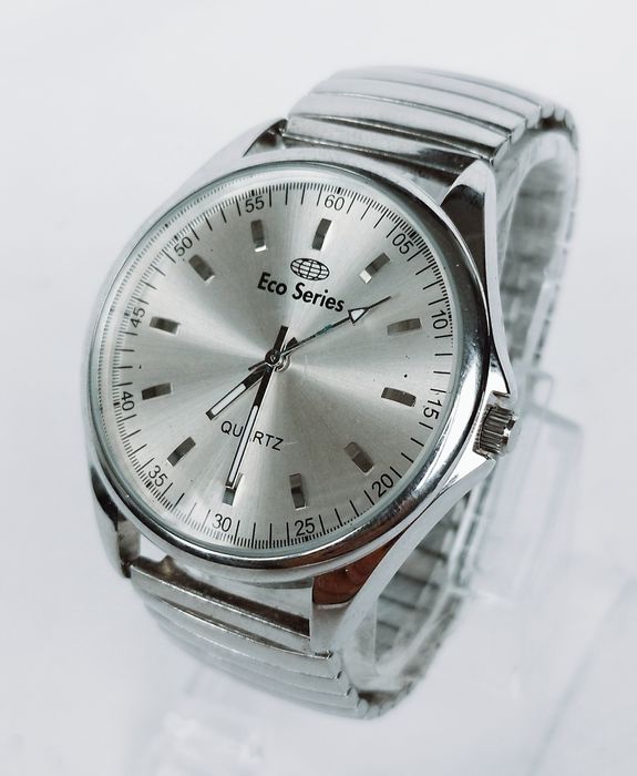 Ceas bărbătesc Eco Series cu quartz, carcasa si bratara din oțel inox