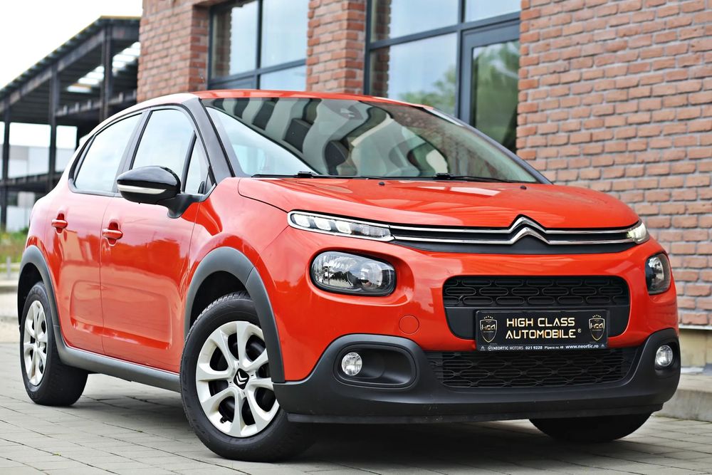 Citroën C3 Orange-Clima-Navigatie- Automata-Lane Assist-LED-Pilot automat-Euro6