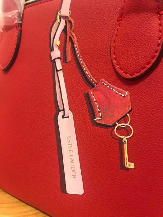 ESTEE LAUDER-червена чанта