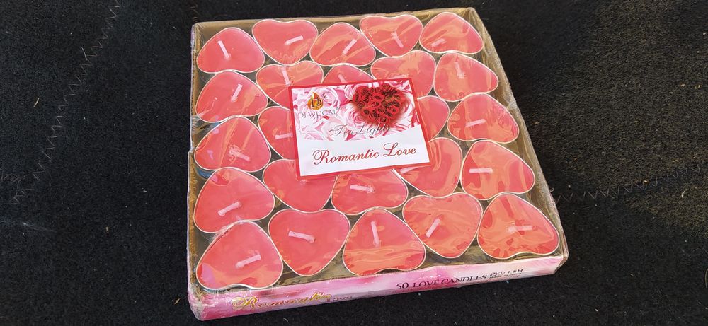 Свечи сердечки маленькие 50шт