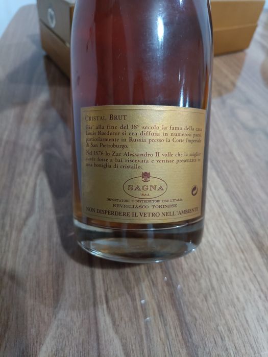 Sticlă rara de colecție Cristal Brut Louis Roederer