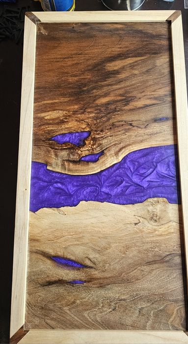 Joc table handmade rășină epoxidica nuc frasin