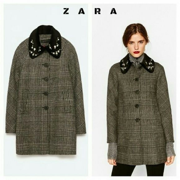 Вълнено палто Zara S/M