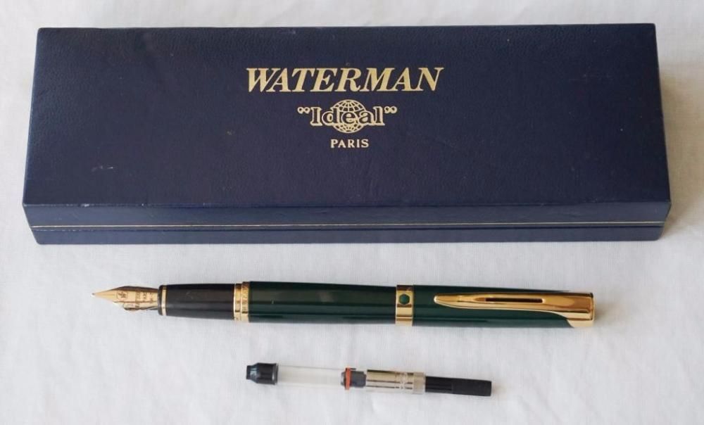 Stilou Waterman L'Etalon verde cu auriu, stare foarte buna