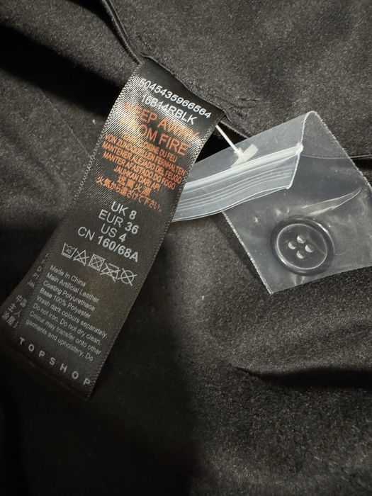 Salopeta imitatie piele Topshop