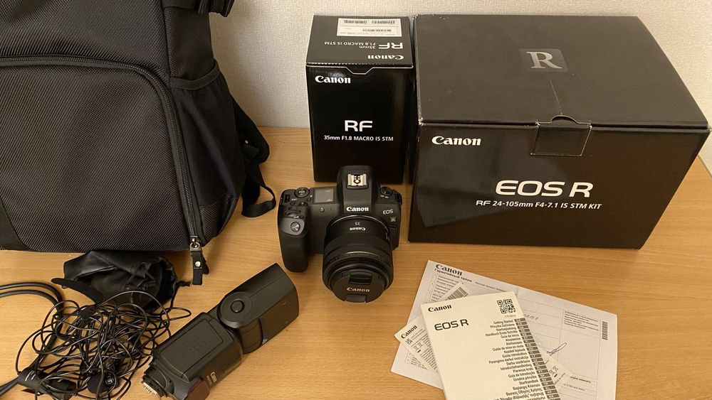 Canon EOS R с обьективом RF 35mm F 1.8 STM