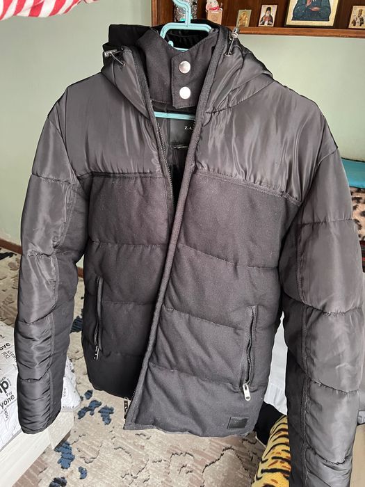 Zara мужская зимняя куртка