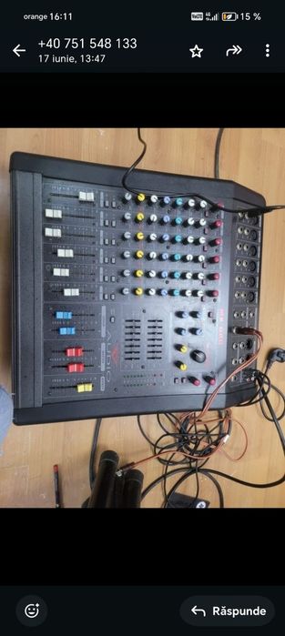 Vând mixer mx 600 , tun de bass , mai am și 2  perechi de boxe cu trep