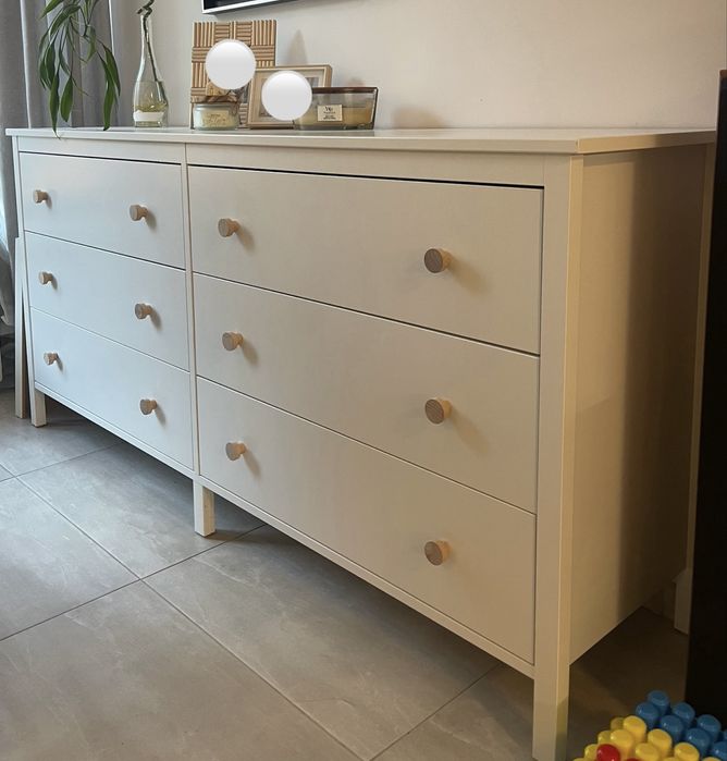 Бял Скрин Ikea Модел koppang 6 чекмеджета