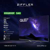 Телевизор Ziffler 65" QLED UHD 4K NEW 2024!! +Доставка +TVCOM BONUS!!