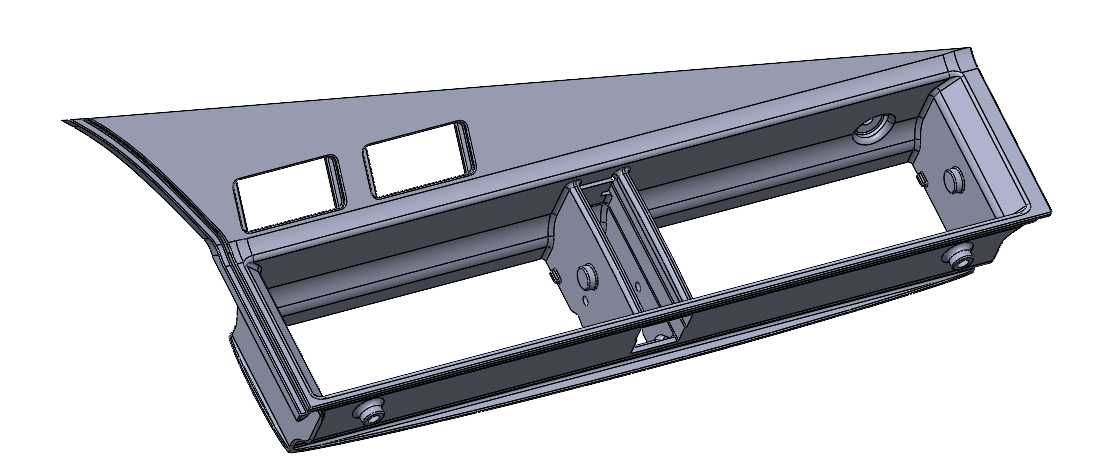 3D принтирана средна конзола за Мерцедес 190Е