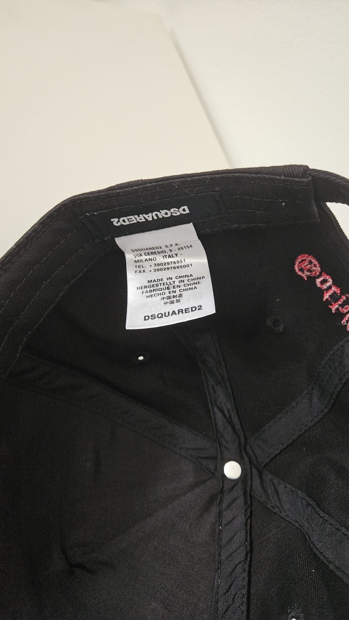 Шапка с козирка DSQUARED2