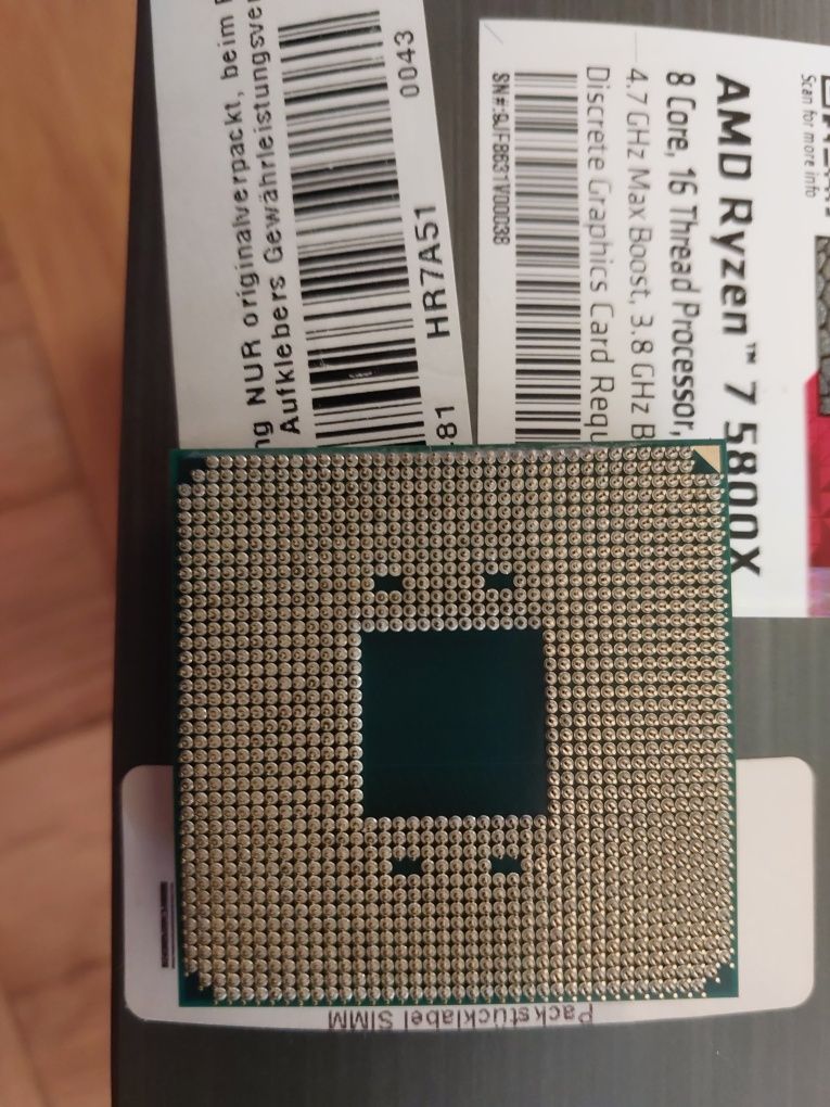 Ryzen 7 5800X , AM4 , 8-ядрен, 16-треда процесор AMD