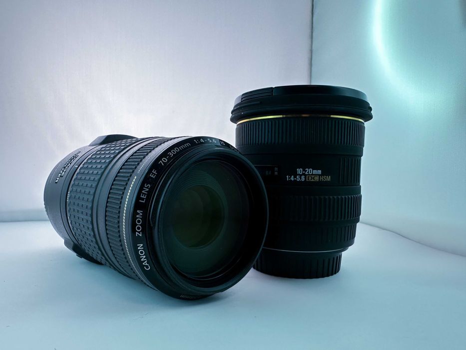 biectiv Canon zoom EF 70-300mm 1: 4-5.6 si Sigma Ultra Wide 10-20mm