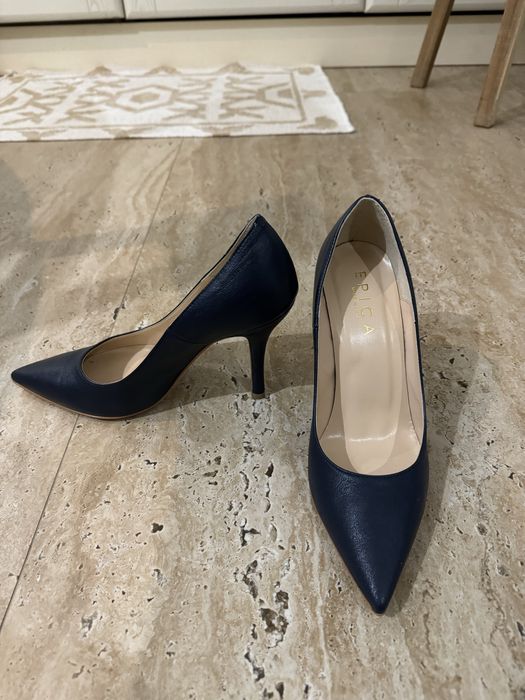 Pantofi Epica noi, din piele