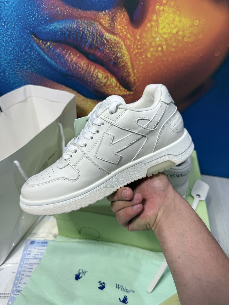 Adidasi Off-White Out Of Office piele naturala 100% Full Box Premium