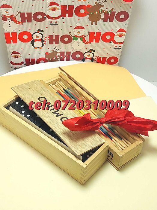 Pachet De Sarbatori  Joc Marocoo mikadoSi Domino  Transport Gra