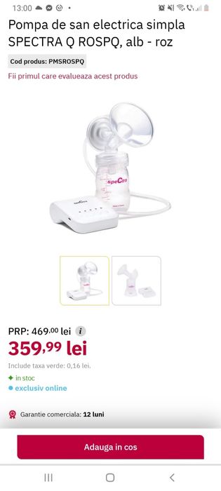 Vand pompa de san electrica "Spectra"