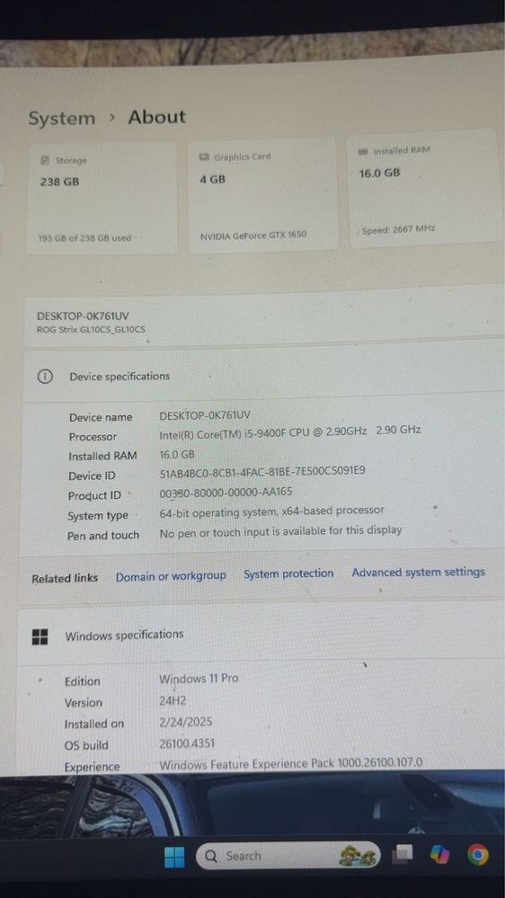 Vand sistem gaming pc cu monitor
