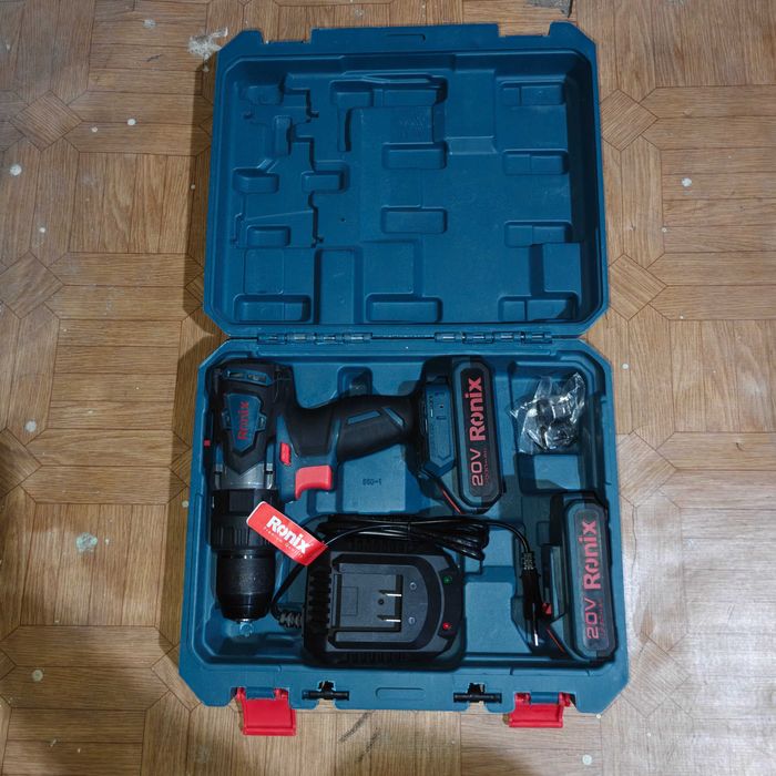 Ronix 8905K ударная дрель шуруповёрт аккумуляторный в кейсе