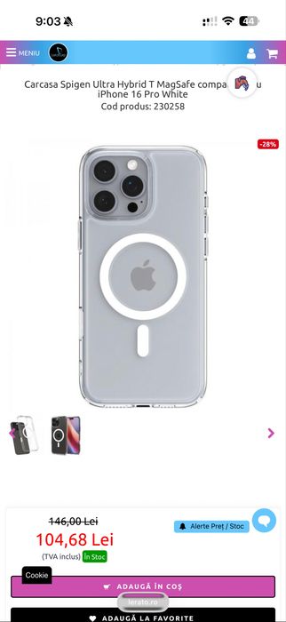 Kit protectie iPhone 16 Pro - 3 huse + folie sticla