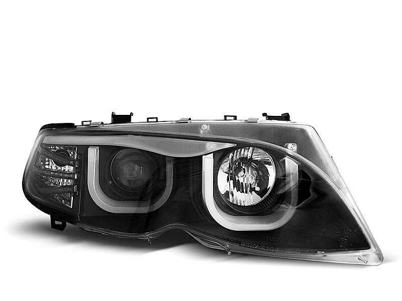Фарове БМВ 3D LED Angel Eyes BMW E46 Седан Фейслифт БМВ Е46 facelift