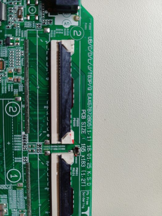 Placa baza TV LED LG