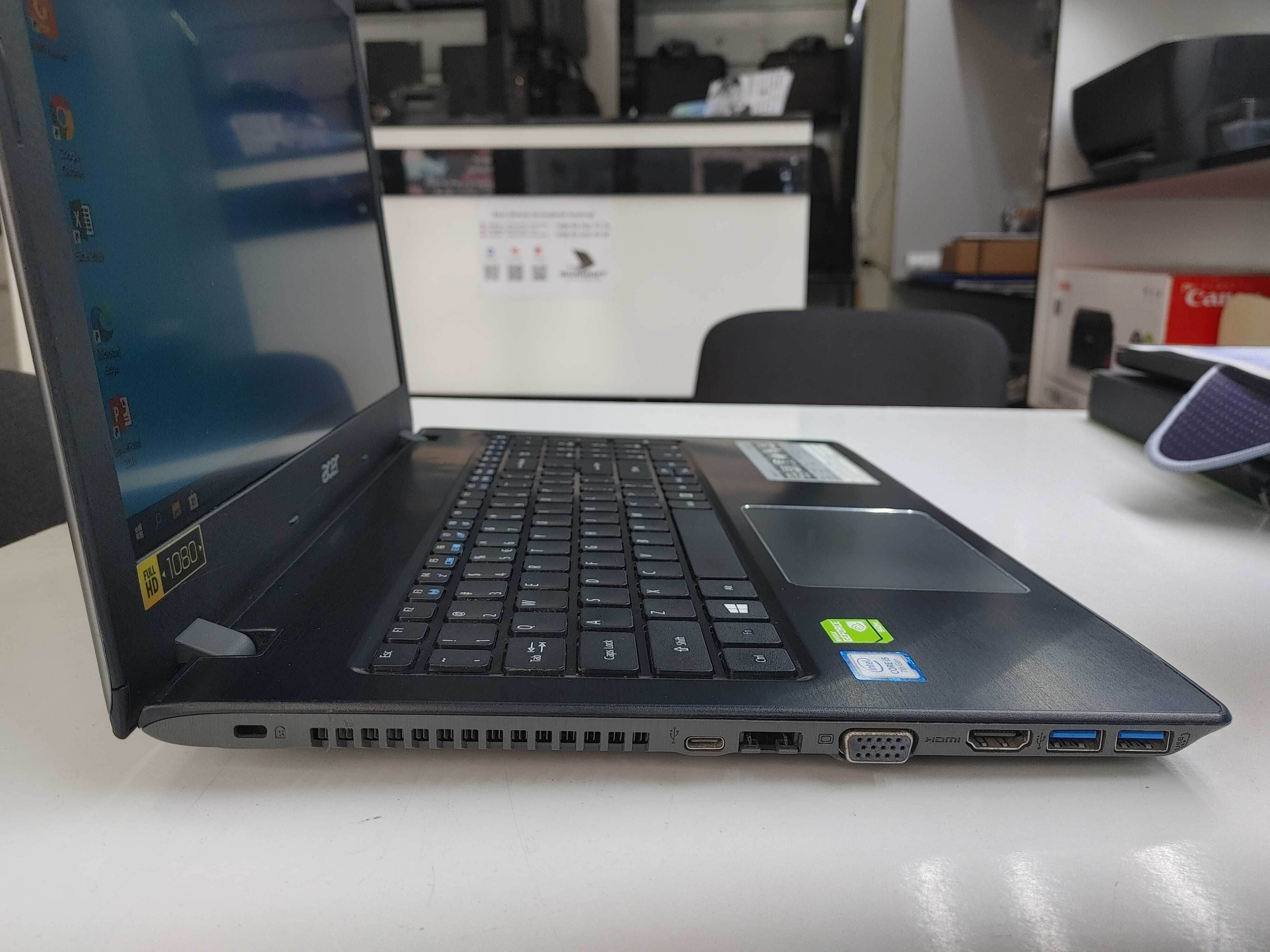 Acer  Aspire 15.6 HD i5-7200U 8/128+500 VGA 940MX 2gb