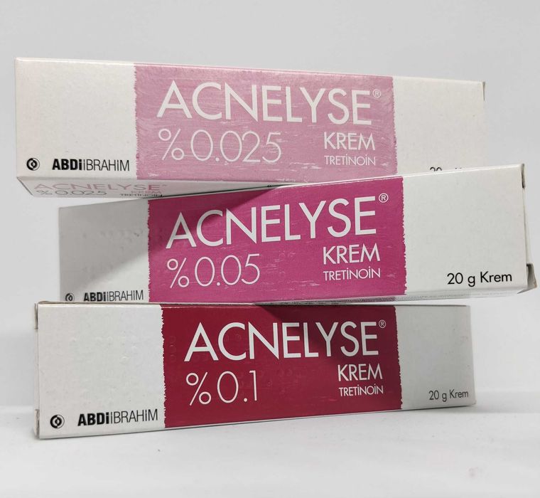 Acnelyse 0.025% Tretin riduri acnee pete cicatrici crema 20 grame