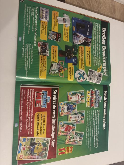 Попълнени албуми Topps Бундеслига 2015/16 и 2017/18