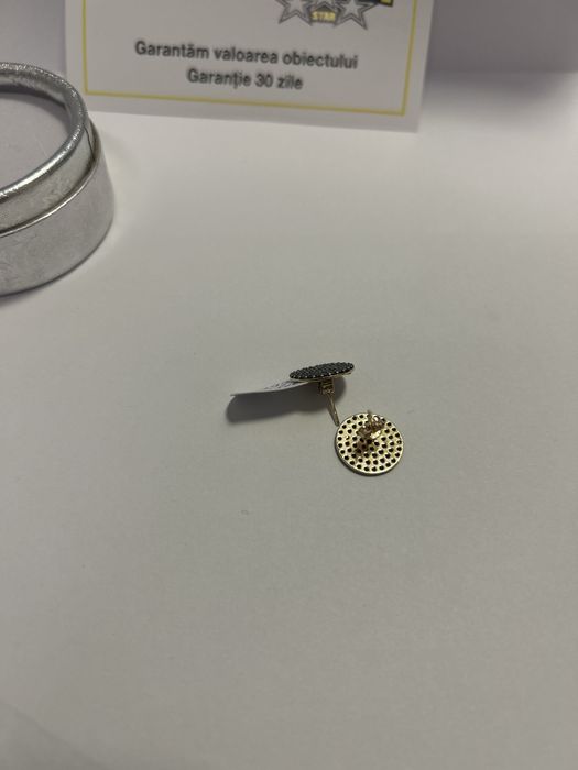 Cercei cu pietre negre (vl) star amanet