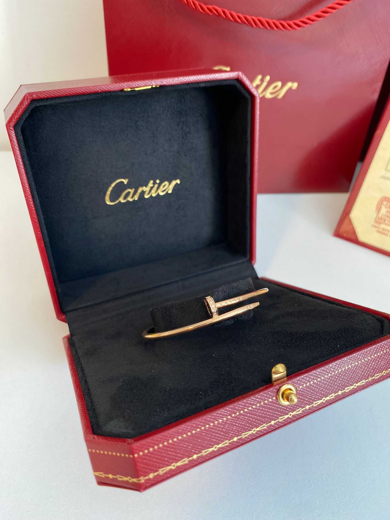 Brățară Cartier Cui Small 15 Rose Gold 750 Diamond cu cutie