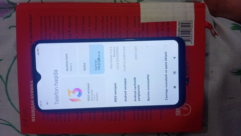 Redmi 9 32 talik aybi yoq chotki ishlidi