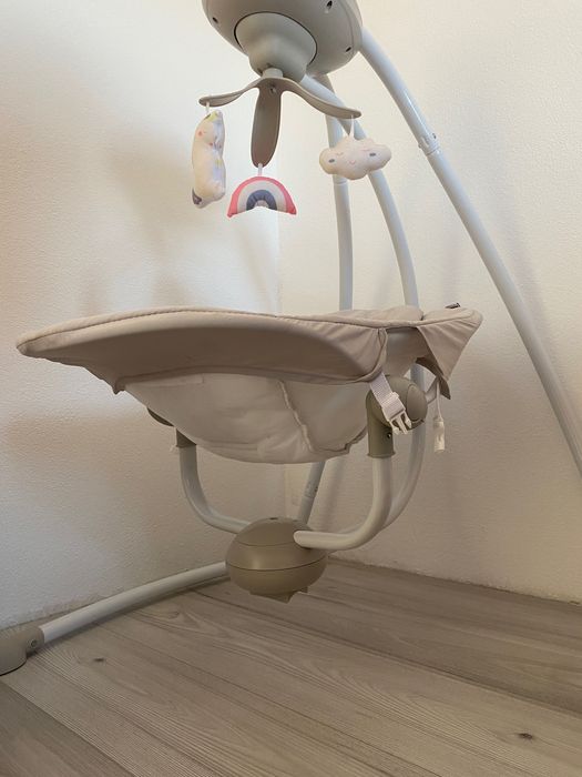 Leagan electric Wunderkid Side cu conectare la priza, Bej