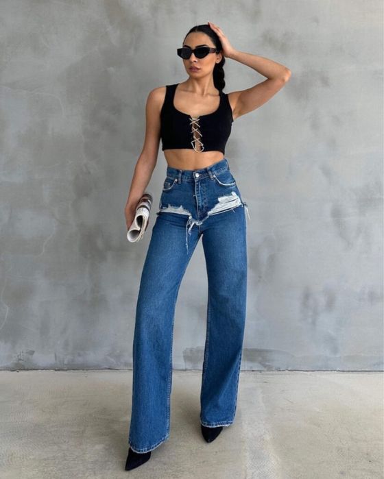 Модерни дамски дънки