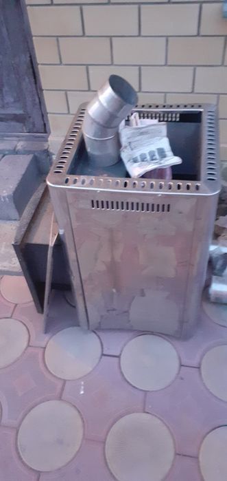 Печка на дровах, для бани, новая.