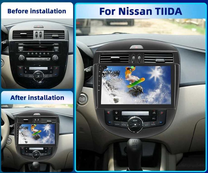 Nissan Tiida Pulsar климатроник 2011/2015 9" - Андроид Навигация,9694
