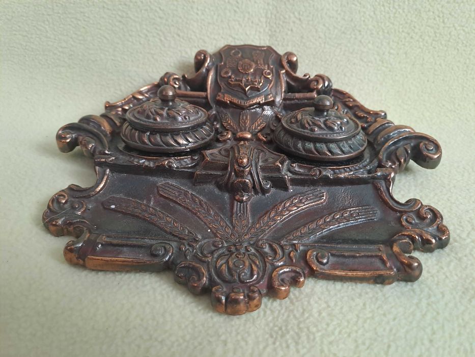 calimara bronz veche cu stema timisoara romania