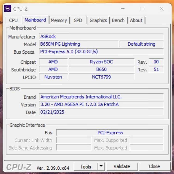 AMD Ryzen 9 7950X ASRock B650M PG Lightning 32GB DDR5 500GB NVMe