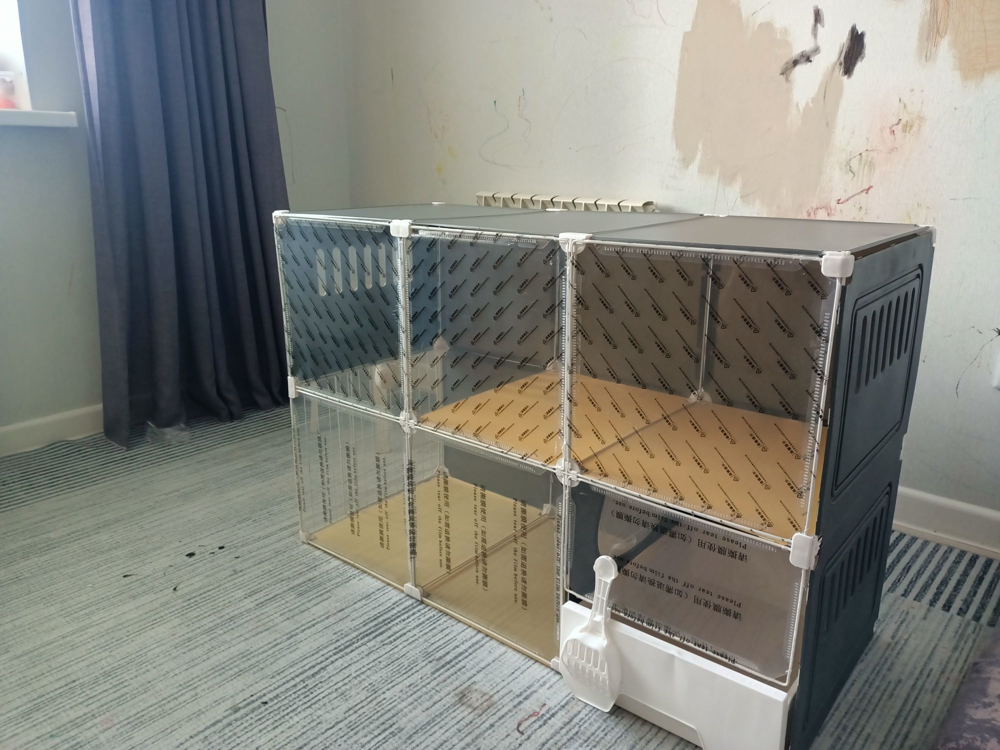 Домик для кошки 2 этажа 105х45х70 см