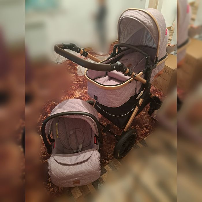 Коляска с автокреслой