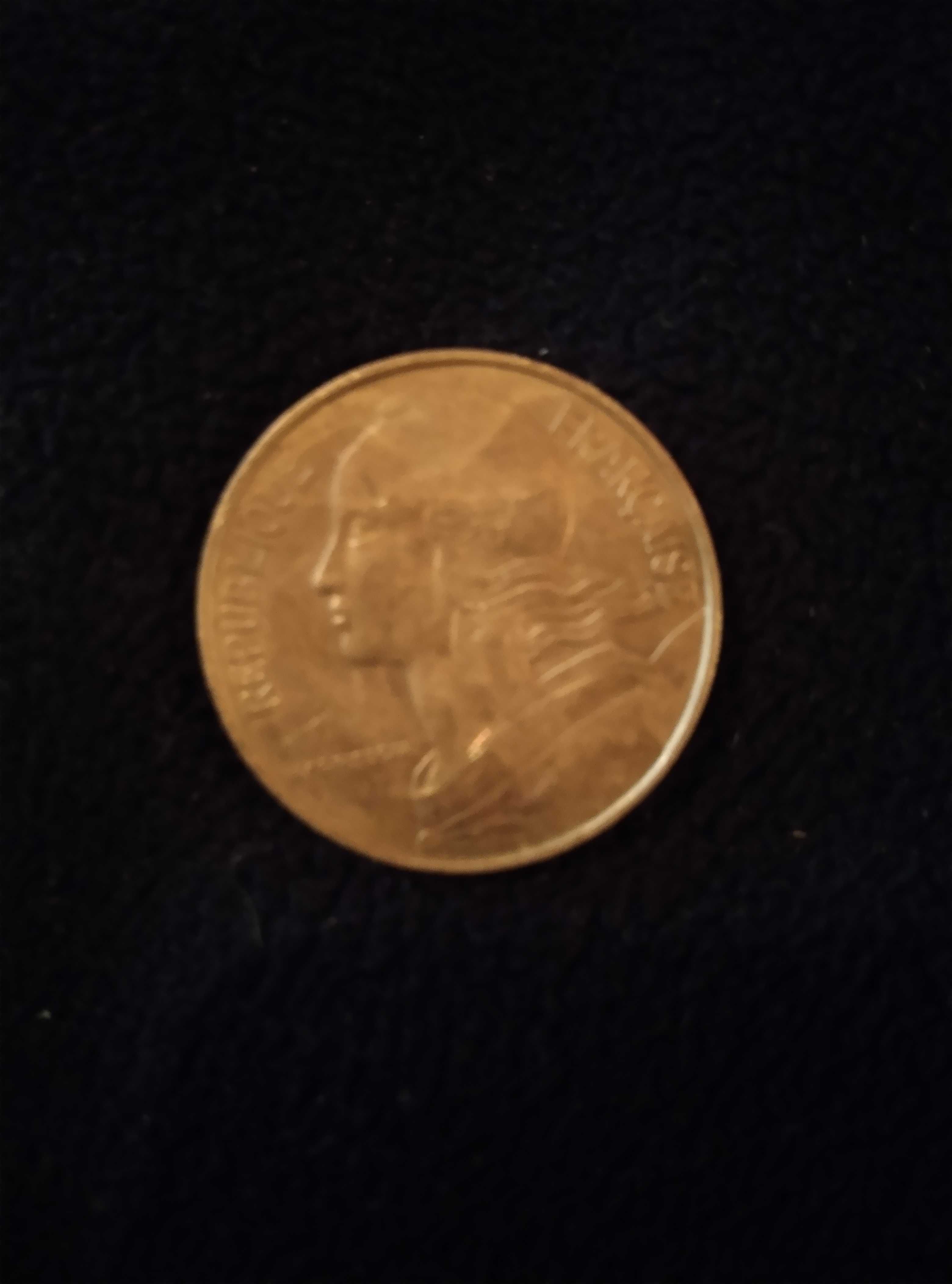 Moneda rară 1972 veche 20 centimes  Republica Franceză