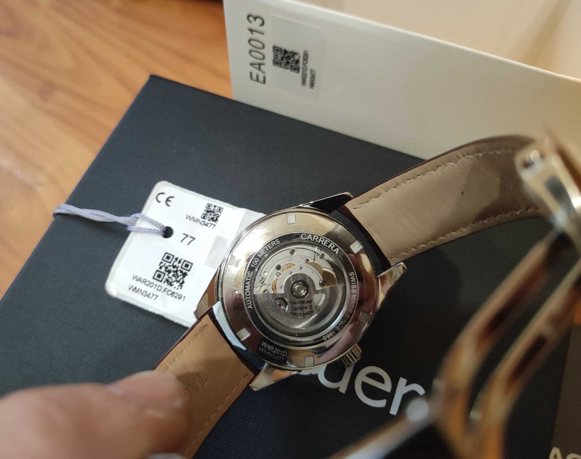 Уникат TAG HEUER CARRERA Calibre 5 DAY-DATE WAR201D Мъжки Часовник Нов