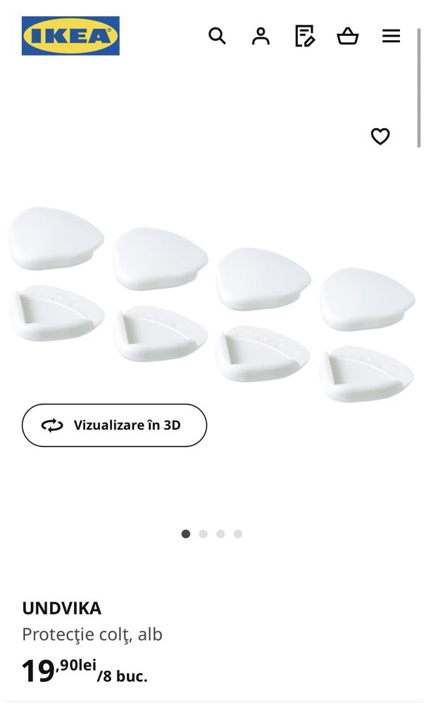 Set 8 protecții colt mobila marca IKEA